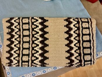 Westernblanket Sparkling in beige mit Glitzergarn, Loesdau Sparkling, Myriam, Western Pads, Heilbronn