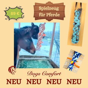 Spielzeug für Pferde aus Fleece, handgemacht, Dogs Comfort Pferdespielzeug, Julia Jochen (Dogs Comfort), Heunetze, Säcke & Raufen, Bröckel