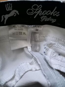 ⭐️Spooks⭐️Weiße Turnierreithose/Kniegrip in Größe M Spooks 