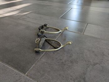 Sporen mit Schwanenhals und gezackten Rädchen, Elke Sänger , Other, Steinweiler 