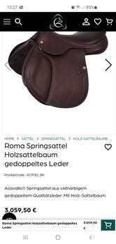 Springsattel Acavallo Roma, Acacallo  Roma , Katja , Springsattel, Holdorf 