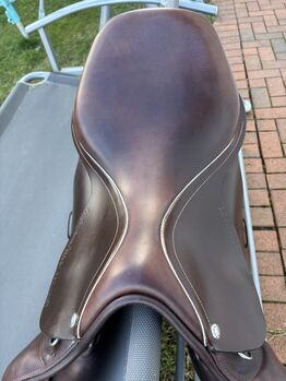 Springsattel PRG braun 17,5 sehr guter Zustand, Professional Riders Germany , Jessica Roos, Springsattel, Untersiemau 
