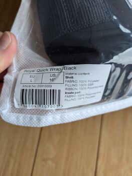 Stallgamaschen Royal Quick Wrap Schwarz neu Back on track Back on track  Royal Quick Wrap 