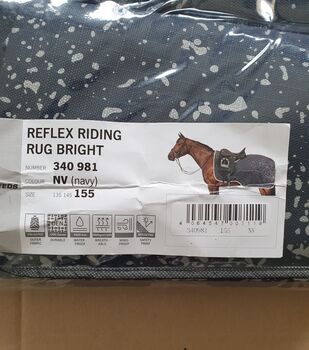 STEEDS Ausreitdecke Reflex Riding Rug Bright   blau - silber STEEDS