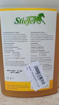 Stiefel Reiskeimöl Pferd 1 Liter Stiefel Reiskeimöl