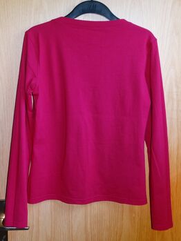 STONEDEEK Damen-Langarmshirt 'I love Western' M Cassis Neuwertig Langarm-Shirt STONEDEEK I love Western