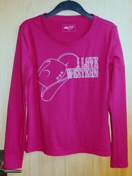 STONEDEEK Damen-Langarmshirt 'I love Western' M Cassis Neuwertig Langarm-Shirt, STONEDEEK I love Western, Anne, Shirts & Tops, Wahrenholz