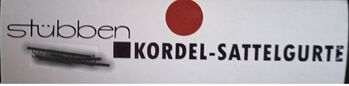 Kordel-Strippen-Sattelgurt v. Stübben, 50-55cm in BRAUN, Stübben, N. Reif , Girths & Cinches, Wesel