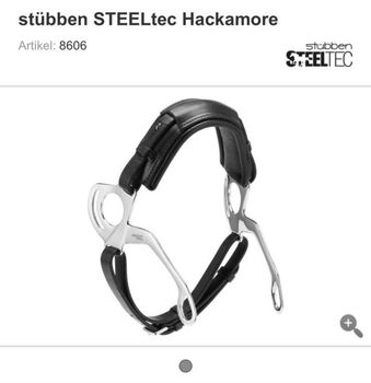 Stübben STEELtec Hackamore, schwarz, X-WB, Stübben STEELtec Hackamore, L. Koch, Horse Bits, Paderborn