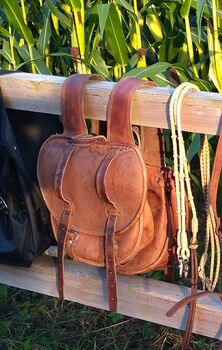 Super praktische Satteltaschen aus festem Leder