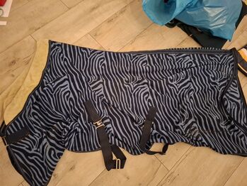 Abschwitzdecke blau Zebra 145, Gina, Horse Blankets, Sheets & Coolers, Lamstedt