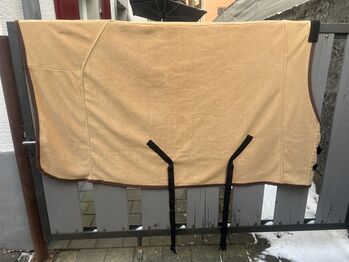 Fleece-Abschwitzdecke, 155 cm, beige Fleece-Abschwitzdecke, 155 cm, beige