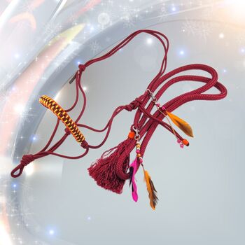 Tolles Set Bordeaux Halsring und Knotenhalfter Warmblut, Maya (Swisshorseshop), Kantary, Frauenfeld