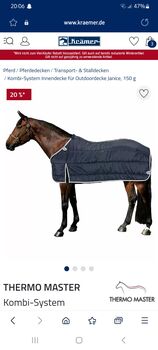 Thermo Master Unterdecke 150g, Thermo Master , H.Kleinfeldt , Horse Blankets, Sheets & Coolers, Dallgow-Döberitz