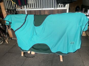 THERMOMASTER, Fliegen-Ausreitdecke m. Hals,155 cm, türkis, THERMOMASTER, Gaby Lais, Ochrona koni przed owadami , Malsburg-Marzell