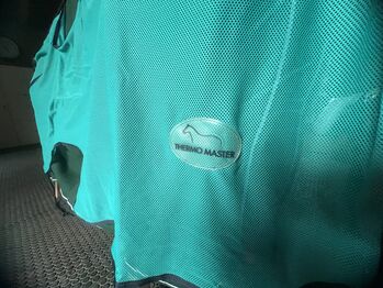 THERMOMASTER, Fliegen-Ausreitdecke m. Hals,155 cm, türkis THERMOMASTER