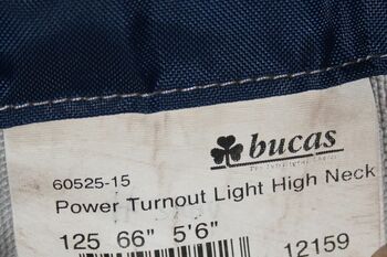 Top! Decke, Bucas, Power TO light High Neck, 125 cm RL, silber Bucas Power TO light High Neck