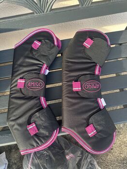 Transport Set Warmblut Full Transportgamaschen + Abschwitzdecke 145 Amigo Amigo Jersey Coller + Travel Boots