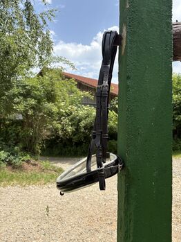 Trense Kiefer in schwarz mit Lack, Größe Warmblut (WB) Kiefer