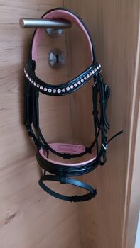 Trense Pony rosa/schwarz  Lackoptik, Melanie Buchner, Trensen, Ergoldsbach