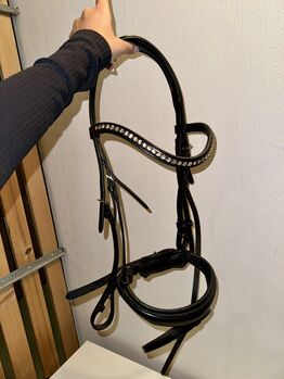 Trensenzaum WB – wie neu – anatomisch & schick mit goldenen Steinchen, Bella, Trensen, Berlin