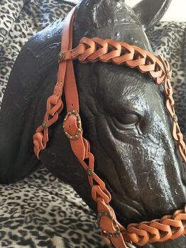Einzigartige handgefertigte Ledertrense - echtes Unikat Happyhorse Barock / Show 