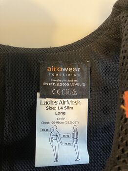 Gebrauchte airowear Sicherheitsweste Size: L4 Slim Long airowear Ladies AirMesh