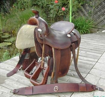 gebrauchte Westernsattel G.O.T. Oldtimer SIMCO Nr. 4946, Simco G.O.T. Oldtimer SIMCO Nr. 4946, Renate, Western Saddle, Kammerberg