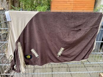 USG Abschwitzdecke Fleece 130cm braun beige, USG, Rahel, Derki dla konia, Köln