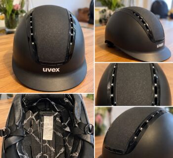 uvex suxxeed Starshine Black Reithelm | Gr. S 55–60 | sturzfrei, Alice, Riding Helmets, Dessau