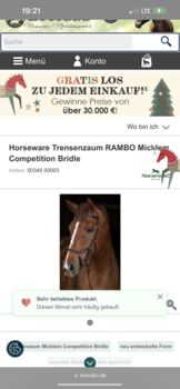 Micklem Competition Bridle, Micklem Competition Bridle, Paula Gottschalk , Ogłowia, Saarlouis 