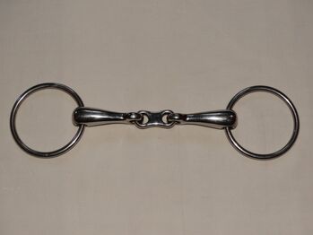 Doppeltgebrochenes Wassergebiss 14 cm massiv Gebiss für Trense 2 cm dick Platte doppelt gebrochen