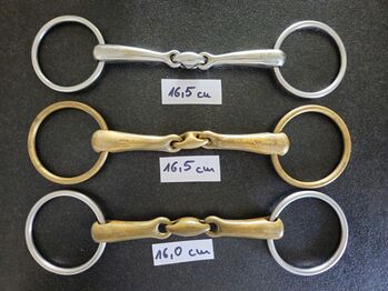 Wassertrense - gebraucht - doppelt gebrochen in 16,5 / 16 cm, Kerstin Westheuser, Horse Bits, Stuttgart Plieningen