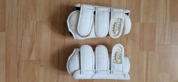 weiße Eskadron Gamaschen vorne und hinten, Warmblut Eskadron