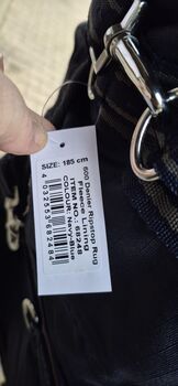 Regendecke Outdoordecke mit Fleece in 185 cm 600 Denier Ripstop Rug mit Fleece Lining, Colour: Navy- Blue