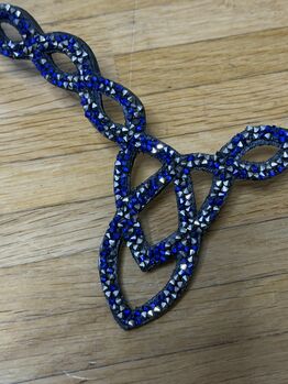 Stirnriemen blau/grau