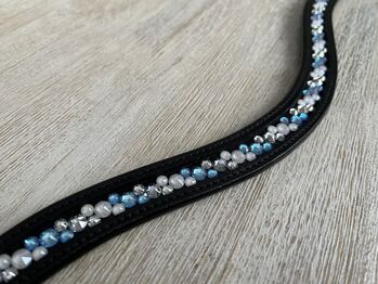 Stirnriemen "Wintertraum" mit original Swarovski, DIY, Jule, Browbands, Münchenbernsdorf