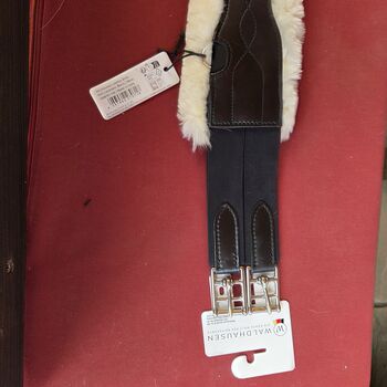 WALDHAUSEN Ledersattelgurt mit ECO Wool" 135 schwarz Waldhausen
