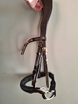 Waldhausen schwedisch kombinierter Trensenzaum in Braun, Waldhausen X-LINE GOLDHEART, Sammy Lorenz, Bridles & Headstalls, Perl