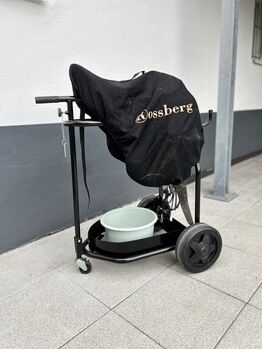 Waldhausen Sattelcaddy Sattel-Carry Basket Sattelwagen schwarz neuwertig Waldhausen Sattelwagen