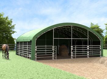 Weidezelt 10x10 m GSCT3232 Premium - ganzjährigen Einsatz