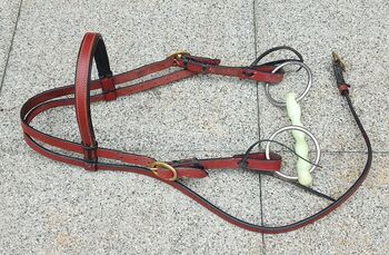 Western-Zaum mit Kunststoff-Stange