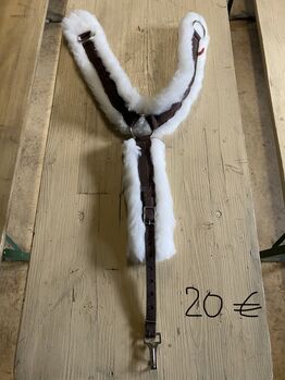 Western Vorderzeug Nylon braun mit Fell unterlegt, JT, netaga, Saddle Accessories, Landscheid
