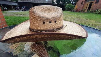 Western Hut CASE blau / Resistol Hat 55 ZUBEHÖR, Resistol Hat Gr.55 cinnamon Jason Aldean Working Cowboy Colection, Nina, Show Apparel, Worpswede
