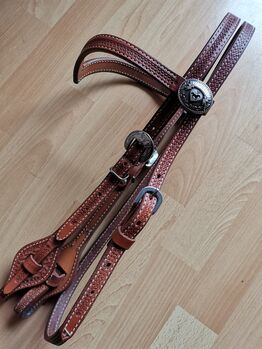 Westernkopfstück mit V - geshapptem Stirnband, Profi Tack Westernkopfstück, Christine Sohr, Bridles & Headstalls, Köln