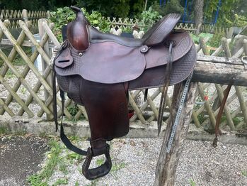 Westernsattel Montana 194, Montana Saddlery 194, Christina, Western Saddle, Bruckenholz