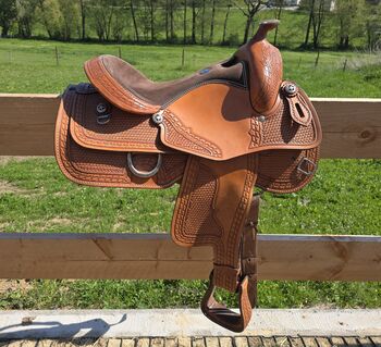 Western Sattel Reining Westernsattel Full Quarter, Gustom Germany  EE SADDLERY & TACK , Nicole Baumgärtel , Western Saddle, Ronneburg 