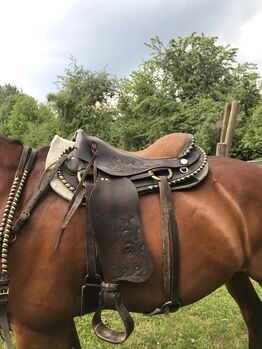 Western-Sattel auch für Marchadores - Einzel-Hand-Anfertigung, Chico Seleiro Stocksattel, Ira, Western Saddle, Weil der Stadt