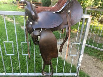 Westernsattel, echtes Leder, 16“ Sitz, Rabea, Western Saddle, Osterfeld/Kleinhelmsdorf