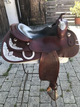 Westernsattel mit viel Silber, Elke Ortner, Western Saddle, Adlkofen bei Landshut